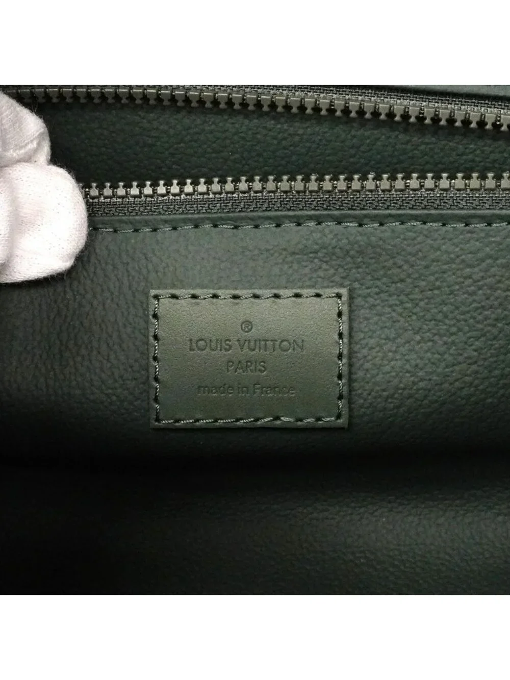 Louis Vuitton Handbag Taurillon Dopp Kit Green